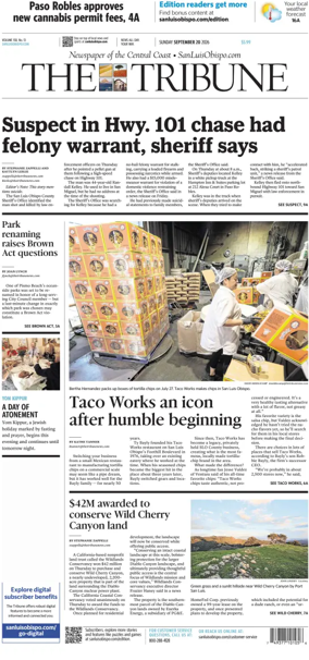 Cover of The Tribune (SLO) (Sunday)