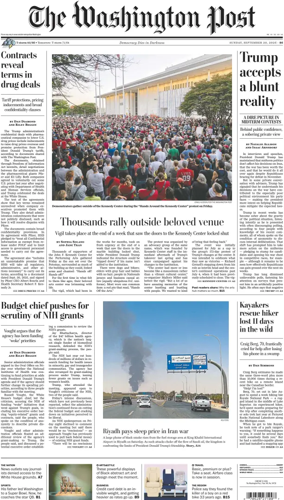 Cover of The Washington Post Sunday