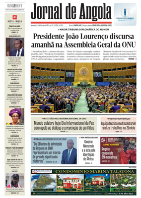 Cover of Jornal de Angola