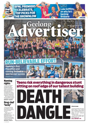 Cover of Geelong Advertiser