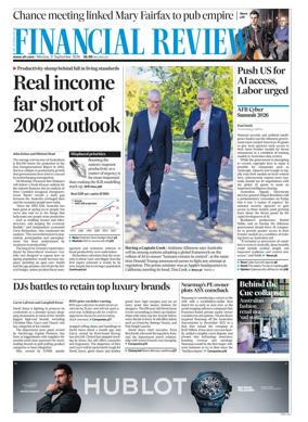 Cover of The Australian Financial Review