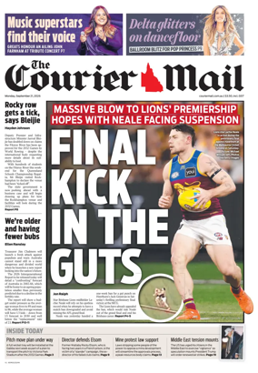 Cover of The Courier-Mail