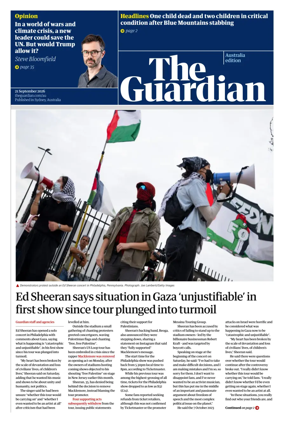 Cover of The Guardian Australia