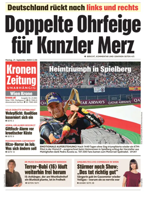Cover of Kronen Zeitung