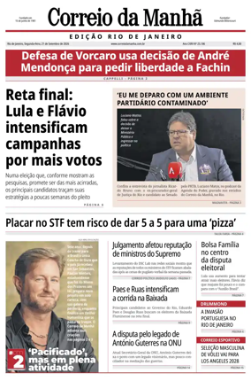 Cover of Jornal Correio da Manha