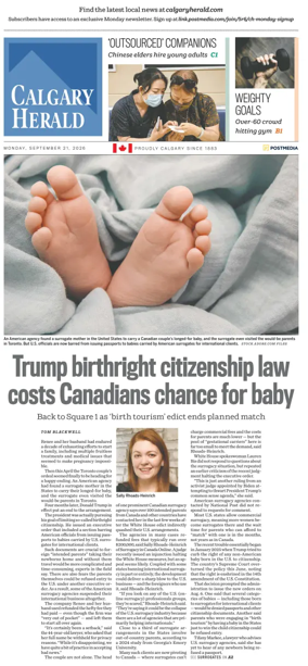 Cover of Calgary Herald