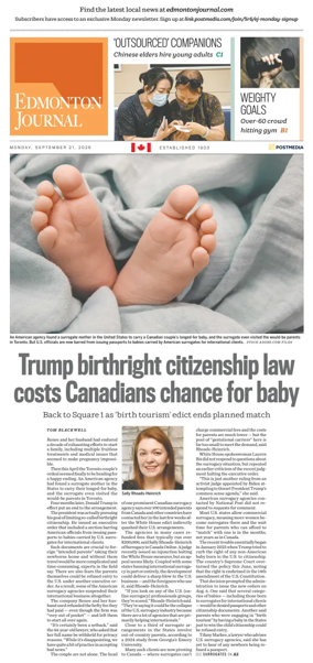 Cover of Edmonton Journal