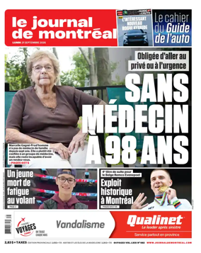 Cover of Le Journal de Montreal