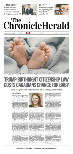 Cover of The Chronicle Herald (Provincial)
