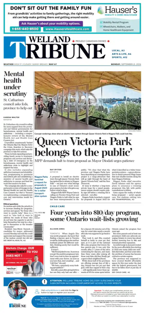 Cover of The Welland Tribune