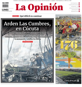 Cover of La Opinion