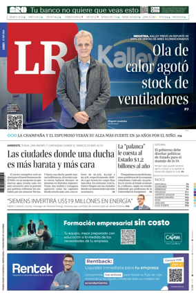 Cover of La Republica (Colombia)