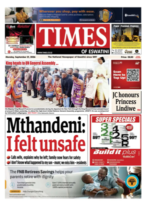 Cover of Times of Eswatini