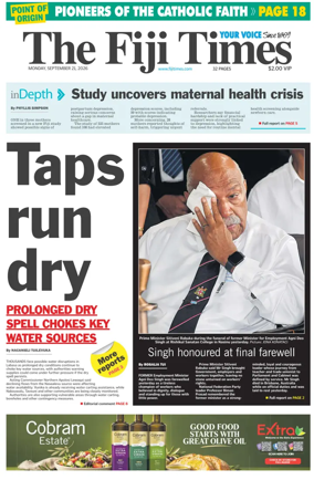 Cover of The Fiji Times