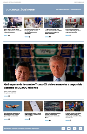 Cover of Euronews Business (Spanish) Compiled Edition