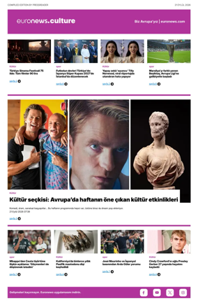 Cover of Euronews Culture and Sport (Turkish) Compiled Edition