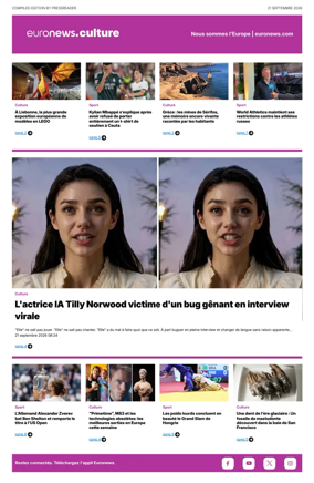 Cover of Euronews Culture (French)