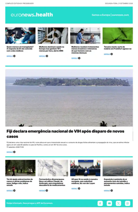 Cover of Euronews Health (Portuguese)