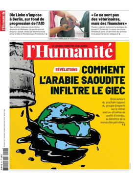 Cover of L'HUMANITE