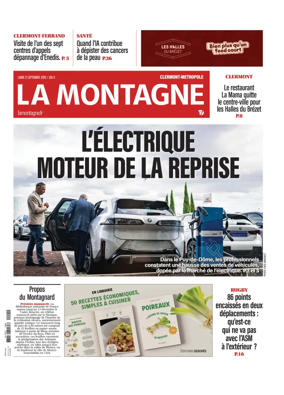 Cover of La Montagne (Clermont-Metropole)