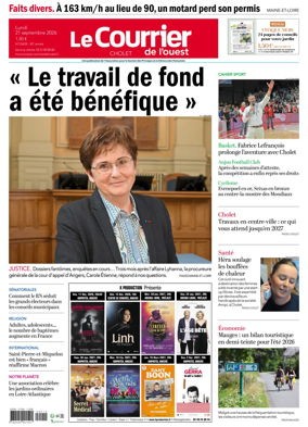 Cover of Le Courrier de l’Ouest (Cholet)