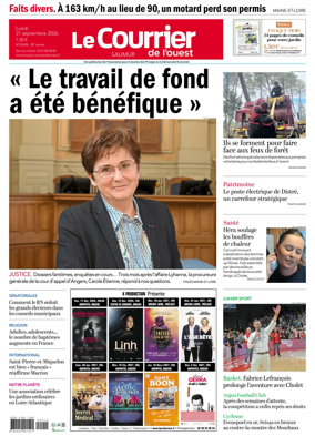 Cover of Le Courrier de l’Ouest (Saumur)