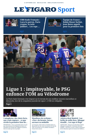 Cover of Le Figaro Sport