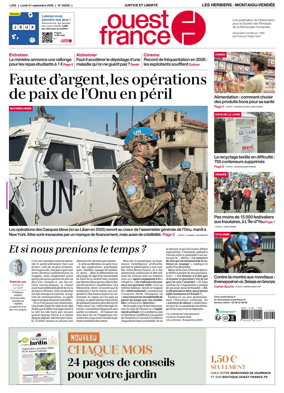 Cover of Ouest France (Les Herbiers / Montaigu)