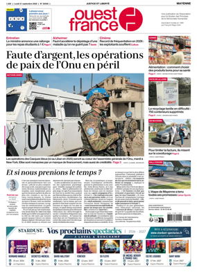 Cover of Ouest France (Mayenne)