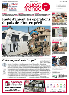 Cover of Ouest France (Pornic / Pays de Retz)