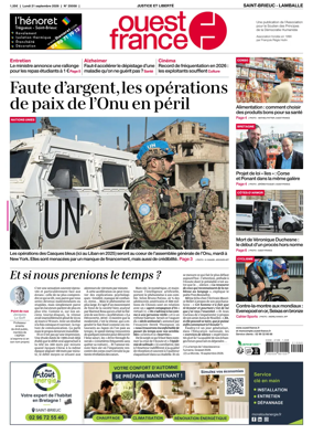 Cover of Ouest-France (Saint-Brieuc Lamballe)