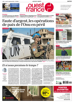 Cover of Ouest France (Sarthe)