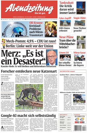 Cover of Abendzeitung Munchen