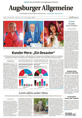 Cover of Augsburger Allgemeine (Ausgabe Stadt)
