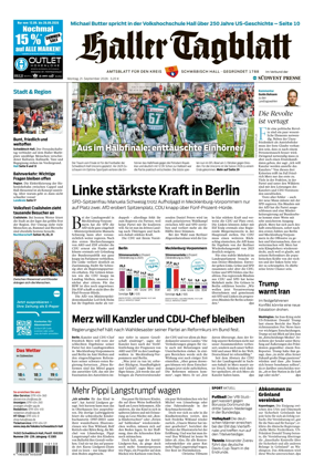 Cover of Haller Tagblatt