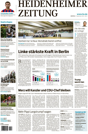 Cover of Heidenheimer Zeitung