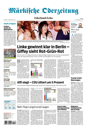 Cover of Markische Oderzeitung Oderland-Echo