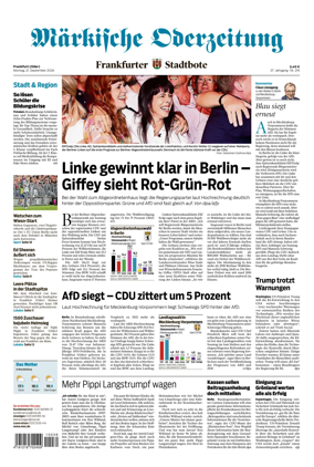 Cover of Markische Oderzeitung Frankfurt (Oder)