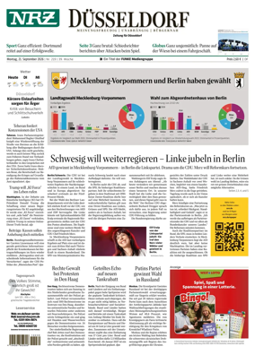 Cover of Neue Rhein Zeitung (Dusseldorf)