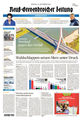 Cover of Neuss-Grevenbroicher Zeitung Neuss