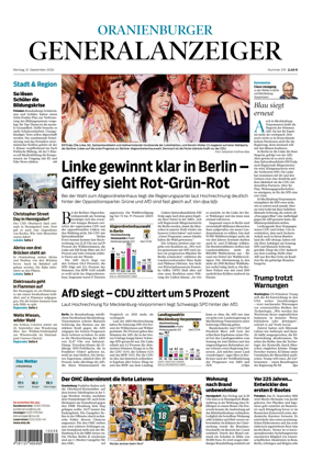 Cover of Oranienburger Generalanzeiger
