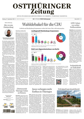 Cover of Ostthuringer Zeitung (Posneck)