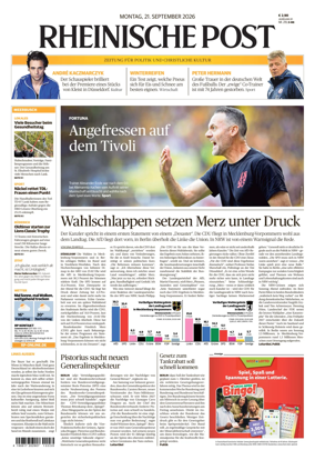 Cover of Rheinische Post Duesseldorf Meerbusch
