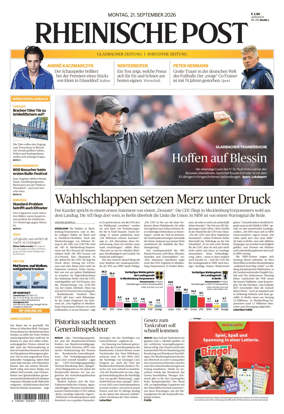 Cover of Rheinische Post - Monchengladbach and Korschenbroich