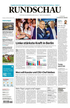 Cover of Rundschau fur den Schwabischen Wald – Der Kocherbote