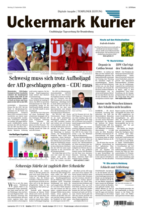 Cover of Templiner Zeitung