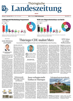 Cover of Thuringische Landeszeitung (Erfurt)