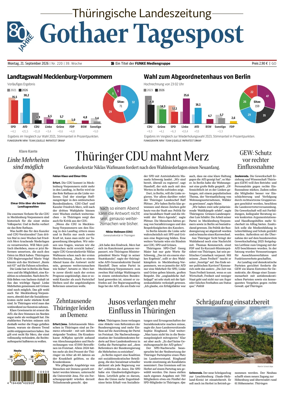 Cover of Thuringische Landeszeitung (Gotha)