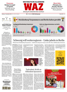 Cover of Westdeutsche Allgemeine Zeitung (Gelsenkirchen)