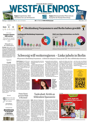 Cover of Westfalenpost (Balve)